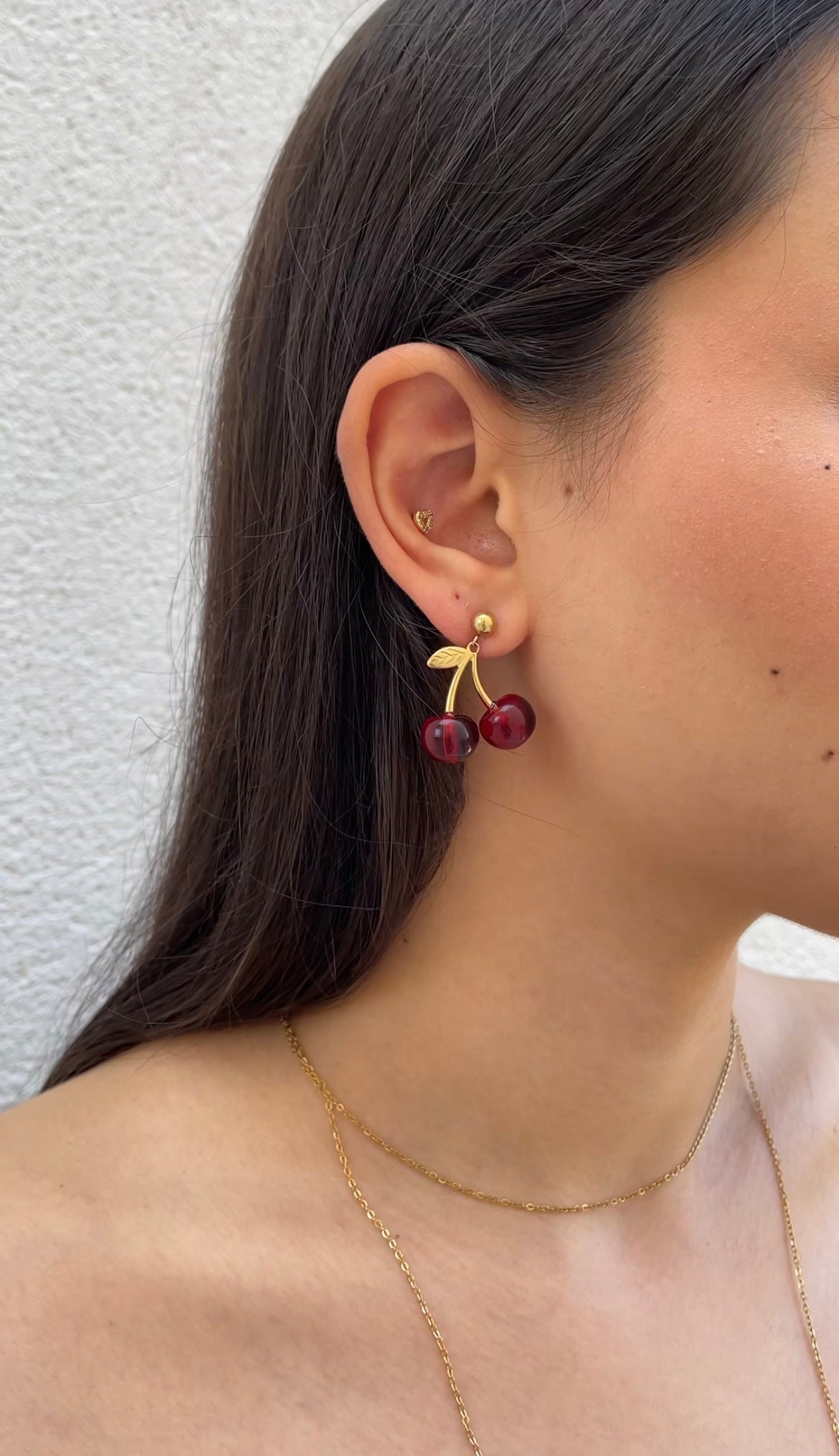 Boucles D'Oreilles Mini Cherry