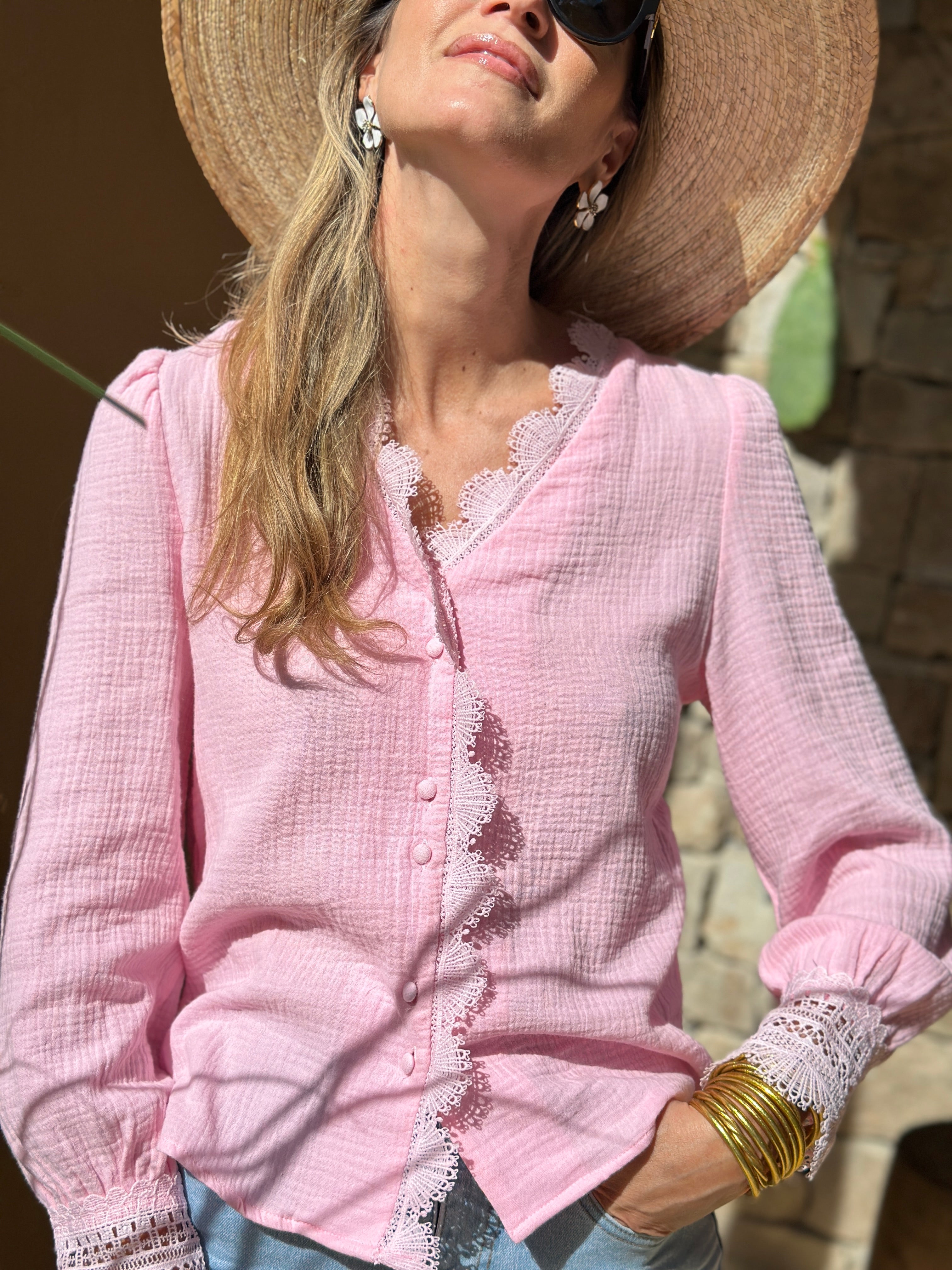 Chemise Opaline - Bonbon
