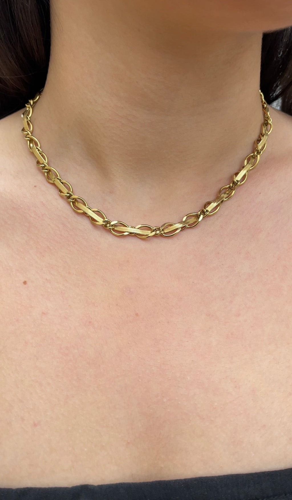 Collier Flat X Chain