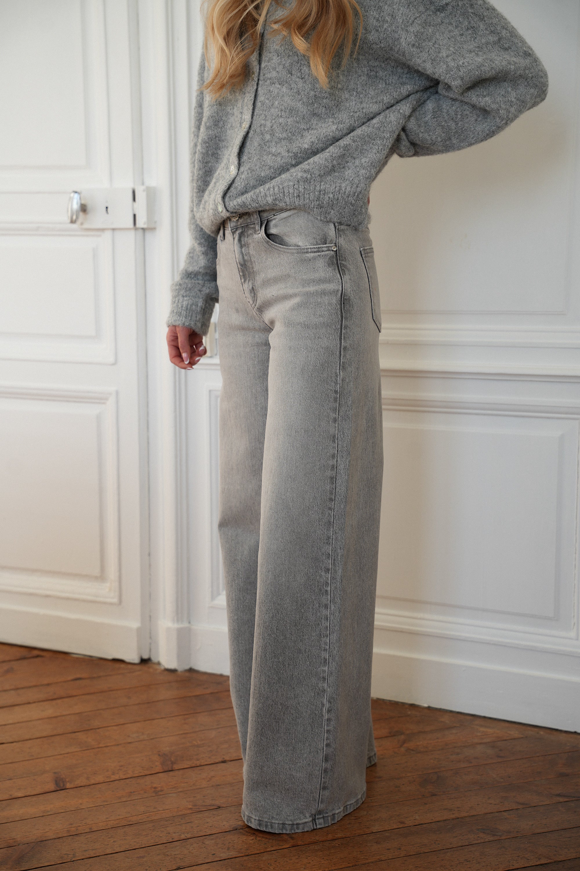 Jean À Paillettes Charlotte - Gris