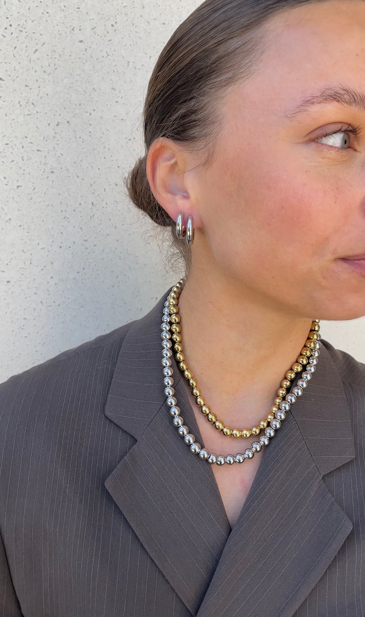 Collier Metal Pearl