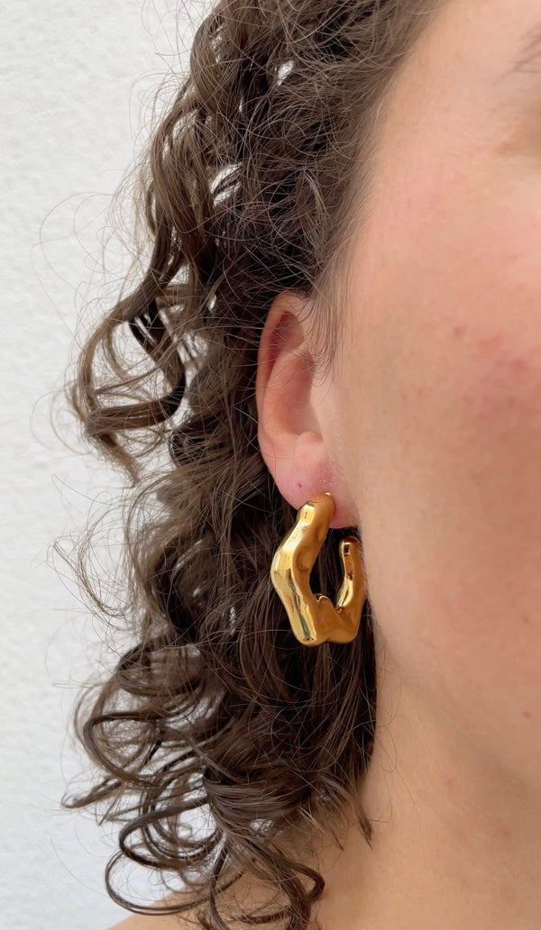 Boucles D'Oreilles Hammered