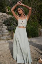 Robe Longue Valentine - Vert D’Eau
