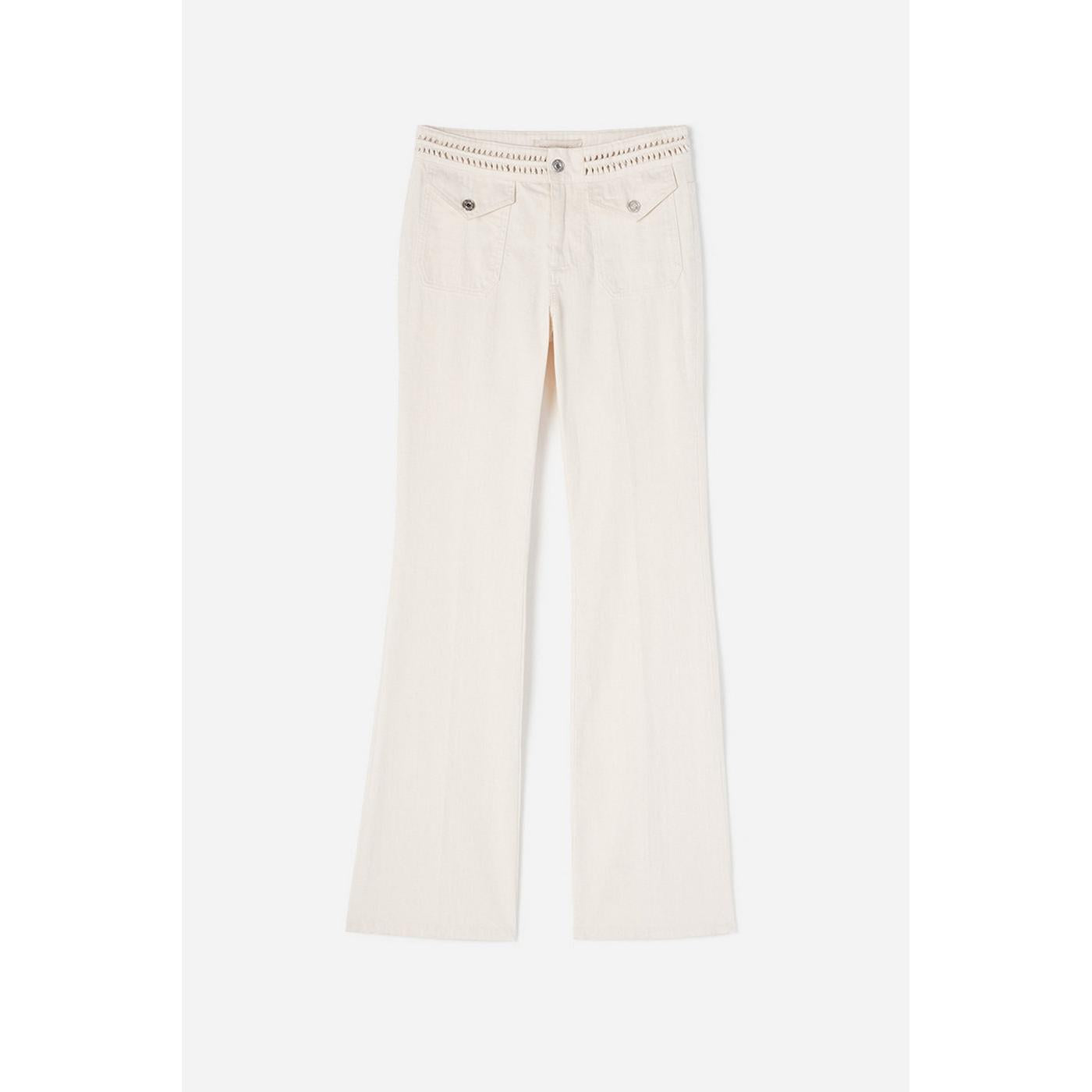 Vanessa Bruno - Jean Bootcut Nano - Ecru