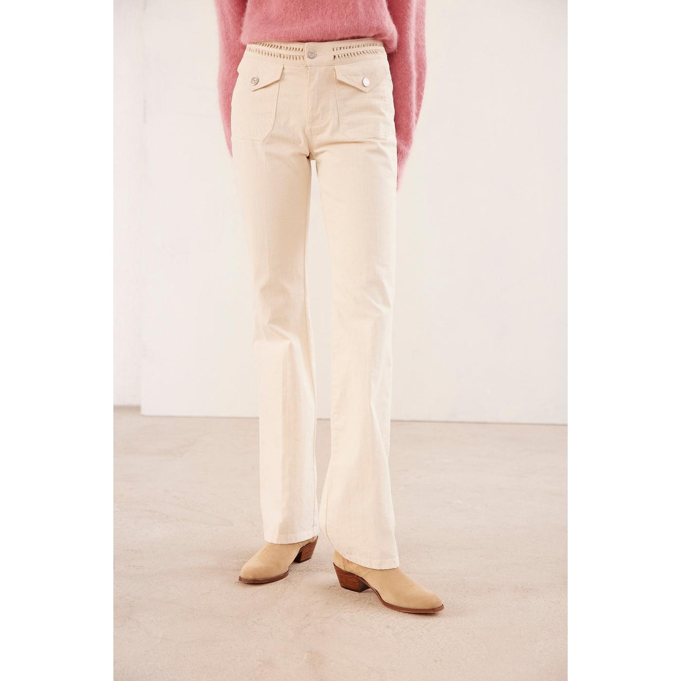 Vanessa Bruno - Jean Bootcut Nano - Ecru