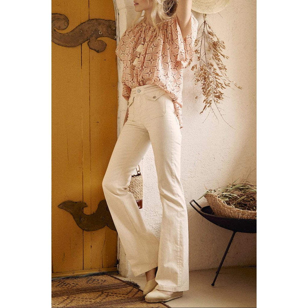 Vanessa Bruno - Jean Bootcut Nano - Ecru