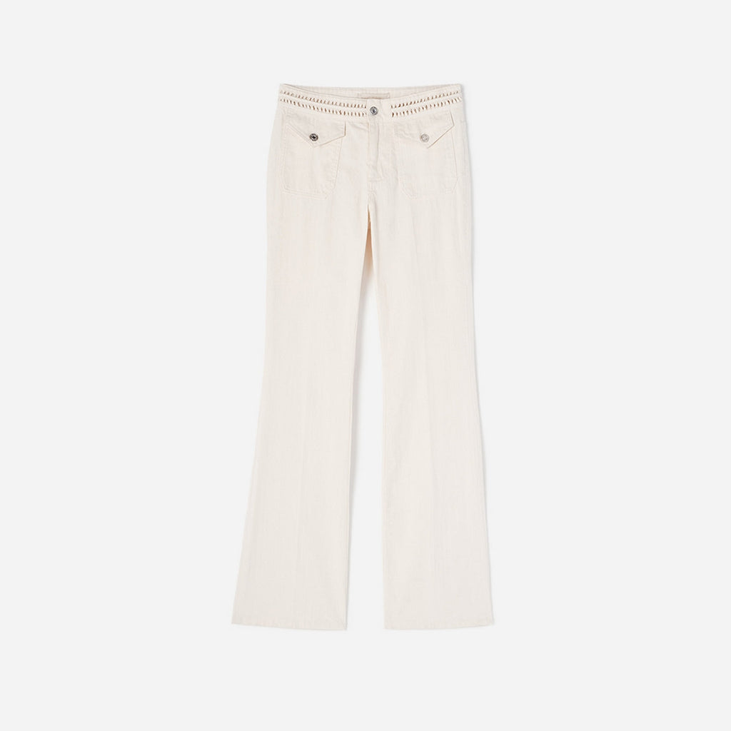 Vanessa Bruno - Jean Bootcut Nano - Ecru