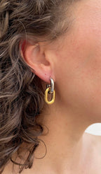 Boucles D'Oreilles Mini Oval X Hoops