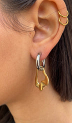 Boucles D'Oreilles Leave X Hoops