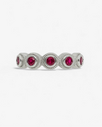 Bague Lágrima Rosa Plata
