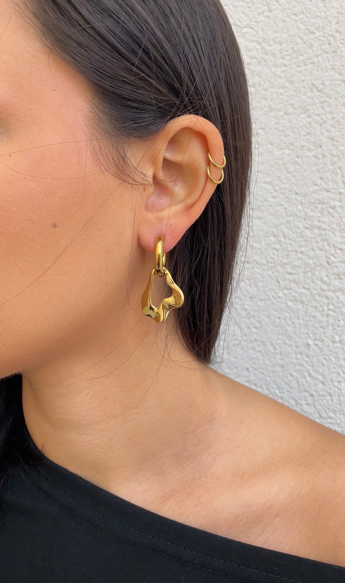 Boucles D'Oreilles Leave X Hoops