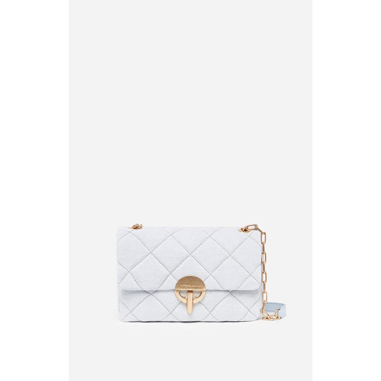 Vanessa Bruno - Grand Sac Moon En Lin - Aqua