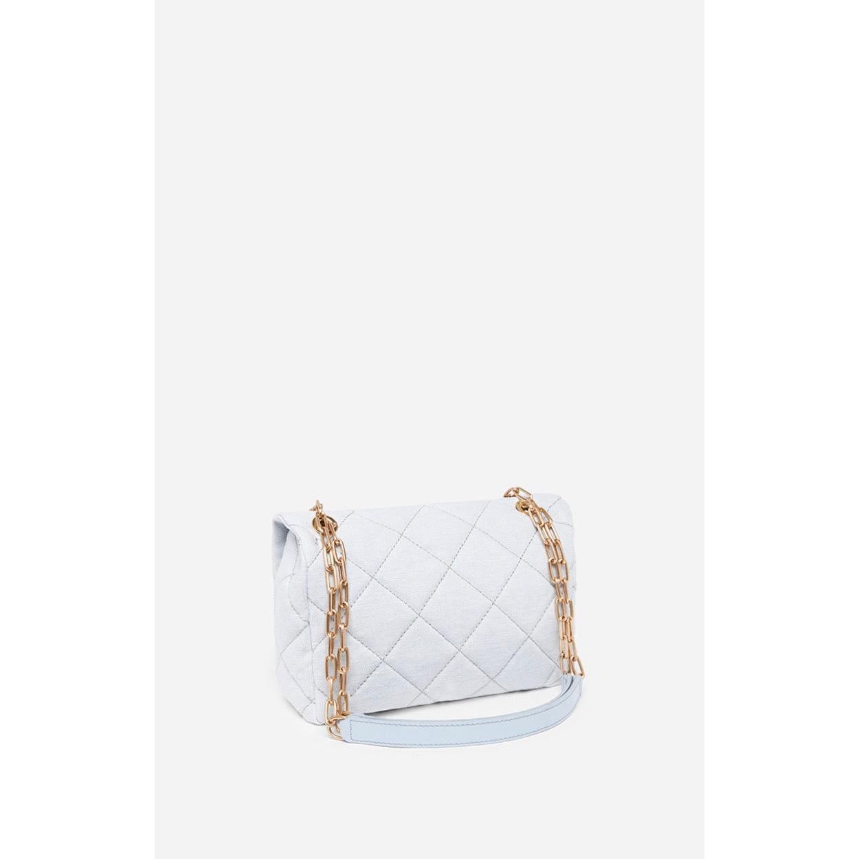 Vanessa Bruno - Grand Sac Moon En Lin - Aqua
