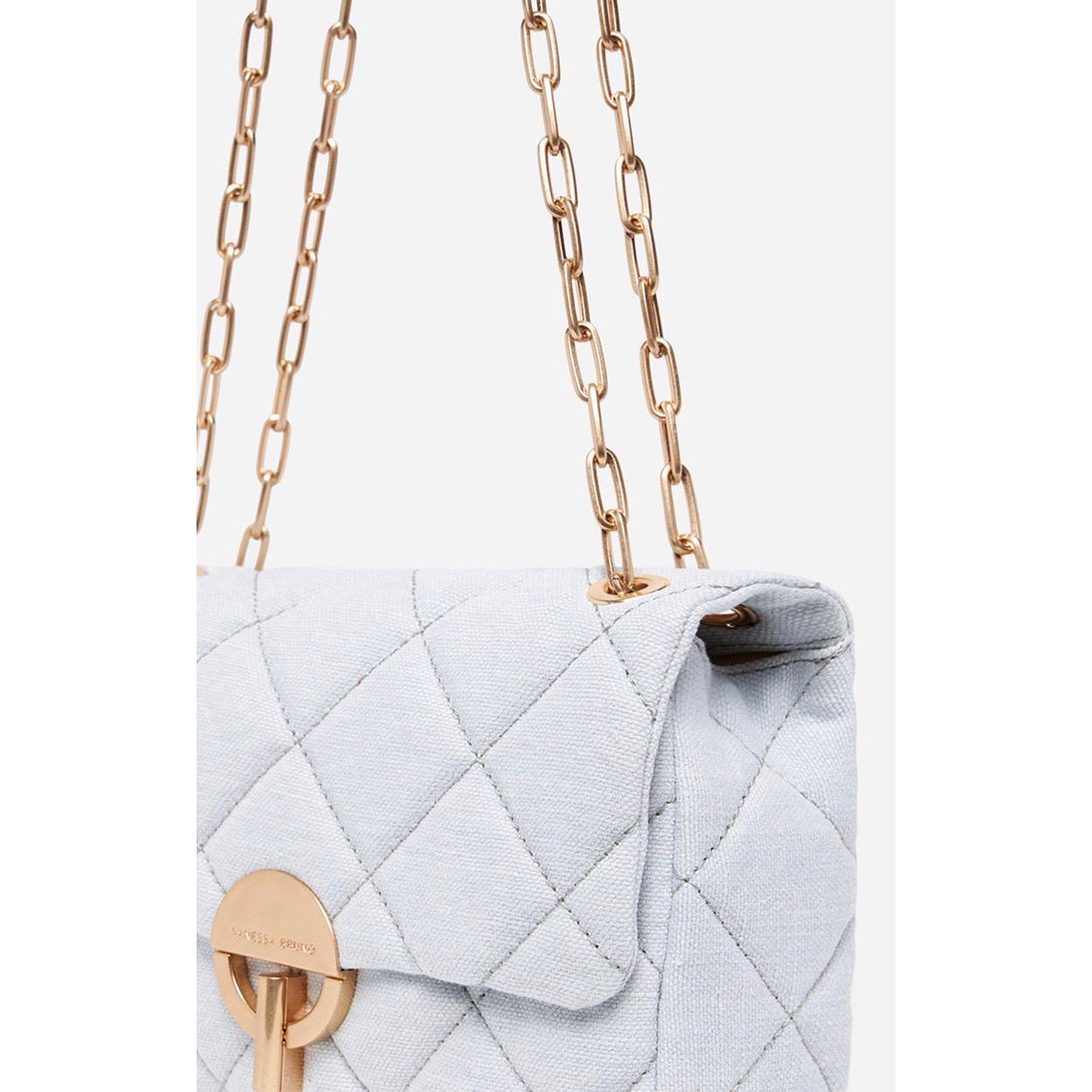 Vanessa Bruno - Grand Sac Moon En Lin - Aqua