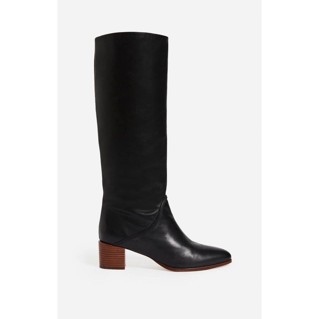 Vanessa Bruno - Bottes Hautes Cuir Lisse - Noir