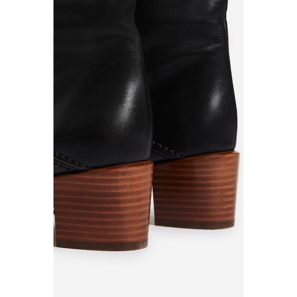 Vanessa Bruno - Bottes Hautes Cuir Lisse - Noir