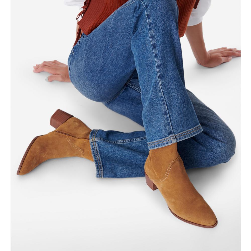 Bottines En Suède - Nude