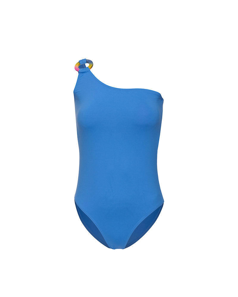 Une Pièce Asymétrique Bleu Prince