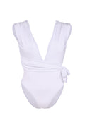 Maillot De Bain Une Pièce Fauve Blanc