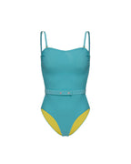 Maillot 1 Pièce Intemporel 24-25 Bleu Givré