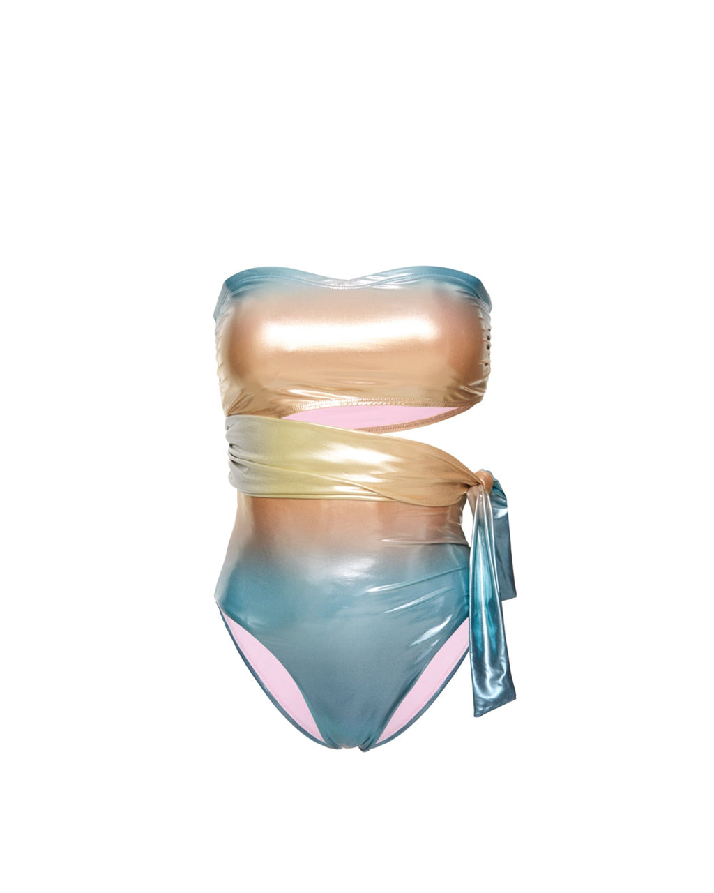 Maillot 1 Pièce Samba Sunset Bleu/Vert