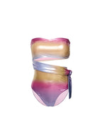 Maillot 1 Pièce Samba Sunset Violet/Orange