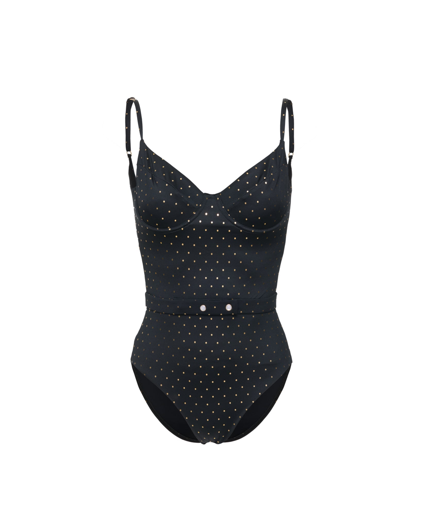 Maillot 1 Pièce Samba Noir Petit Pois