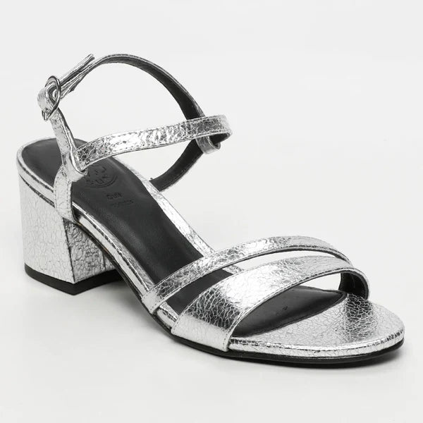Sandales À Talons Darshika - Silver Crackle