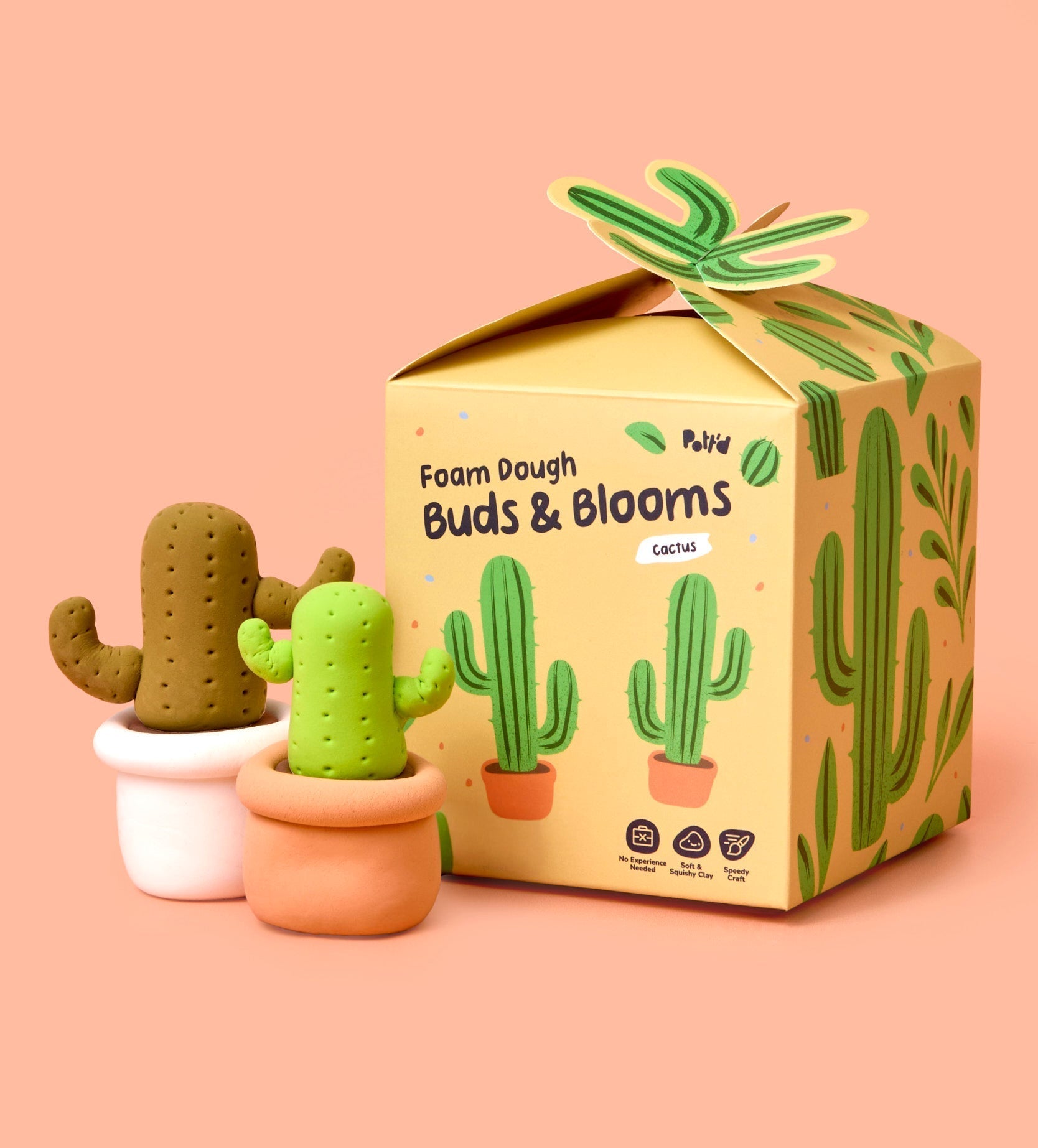 Pâte À Modeler - Bourgeons & Fleurs : Cactus