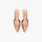 Catena Blush High-Heel Mule Pump