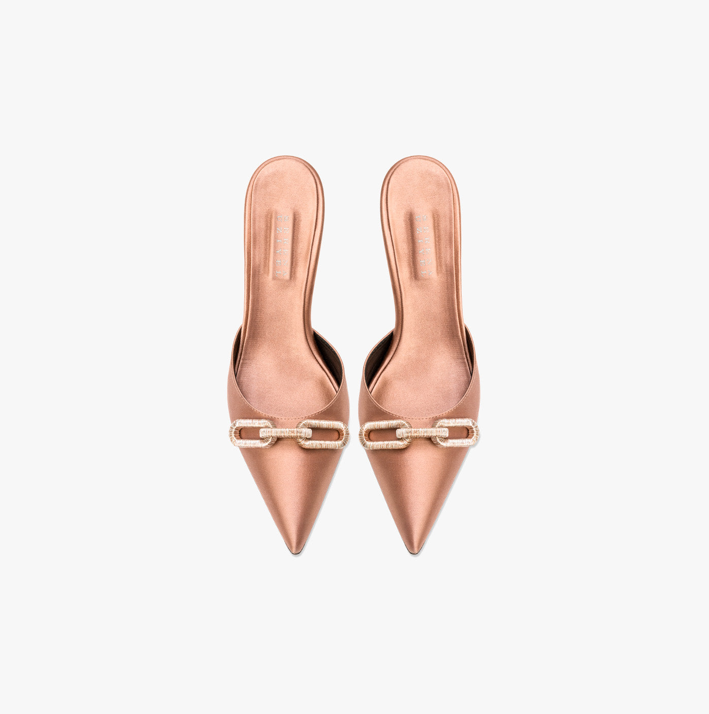 Catena Blush High-Heel Mule Pump