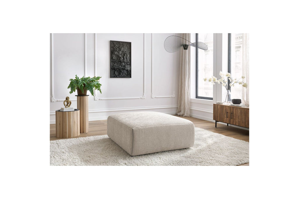Jeanne - Grand Pouf - Tissu Texturé