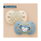Lot De 2 Sucettes Nuit Anatomiques Animaux