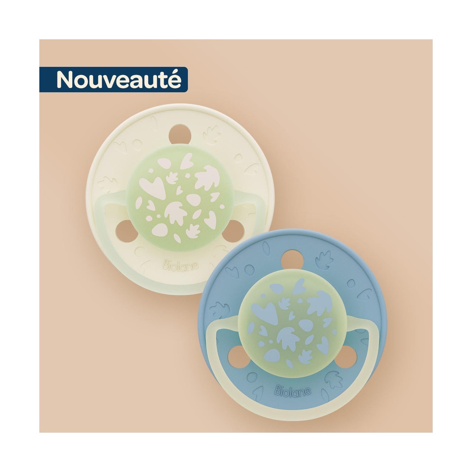 Lot De 2 Sucettes Nuit Rondes