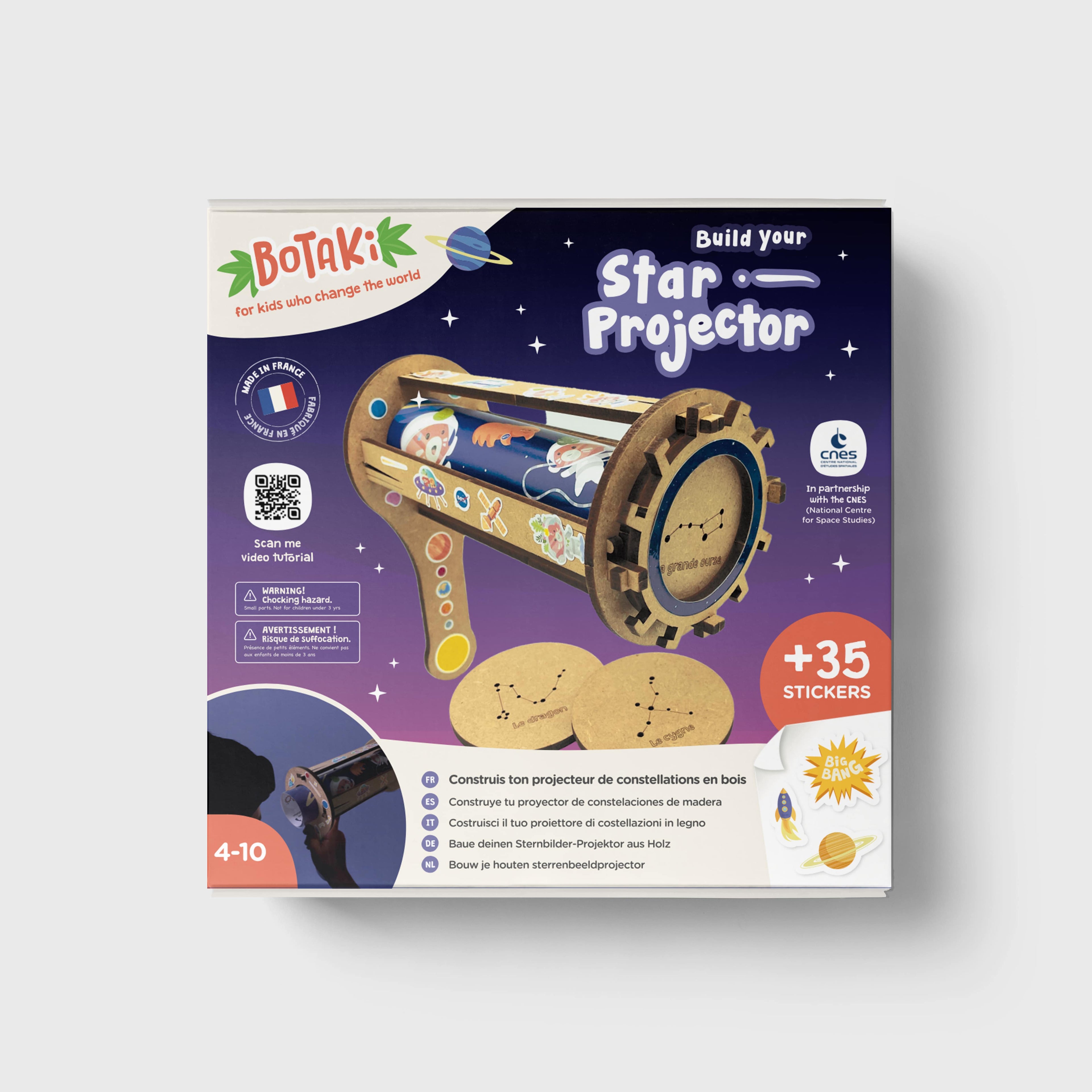 Kit Espace (Avec Le CNES) - Construis Ton Projecteur De Constellations En Bois