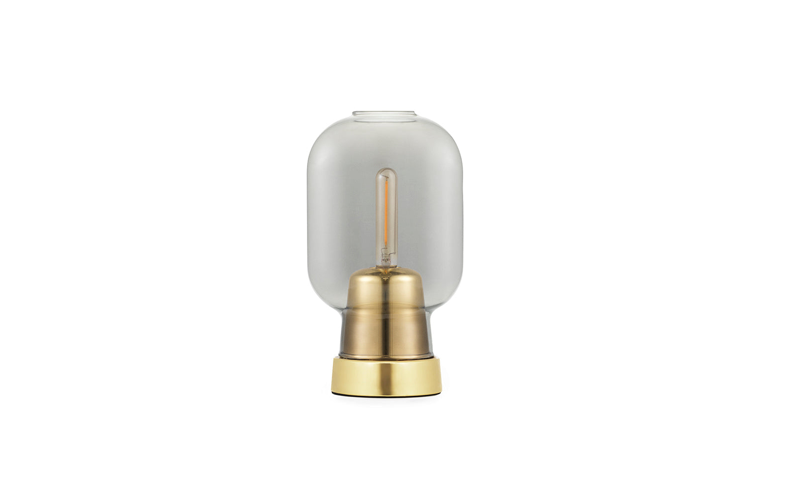 Lampe De Table Amp En Laiton Ue - Smoke/Brass
