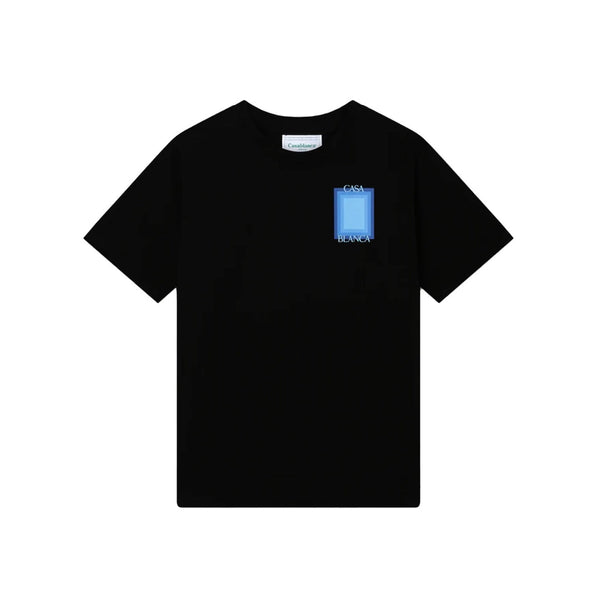 Casablanca - T-Shirt Gradient Bleu Ss24 - Noir