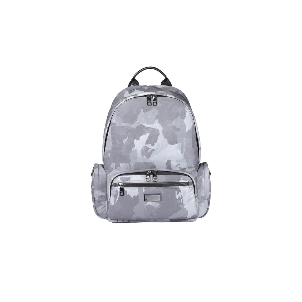 Dolce & Gabbana Camouflage Backpack - Grey - Homme