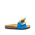 Jw Anderson Leather Flat Sandals - Blue - Femme