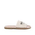 Bally Logo Flat Sandals - Cream - Femme