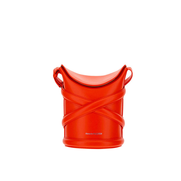 Alexander Mcqueen The Curve Bucket Bag - Orange - Femme