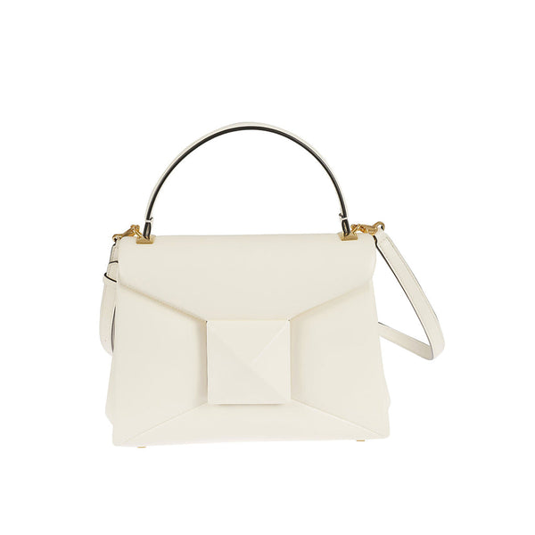Valentino Garavani One Stud Leather Bag - White - Femme