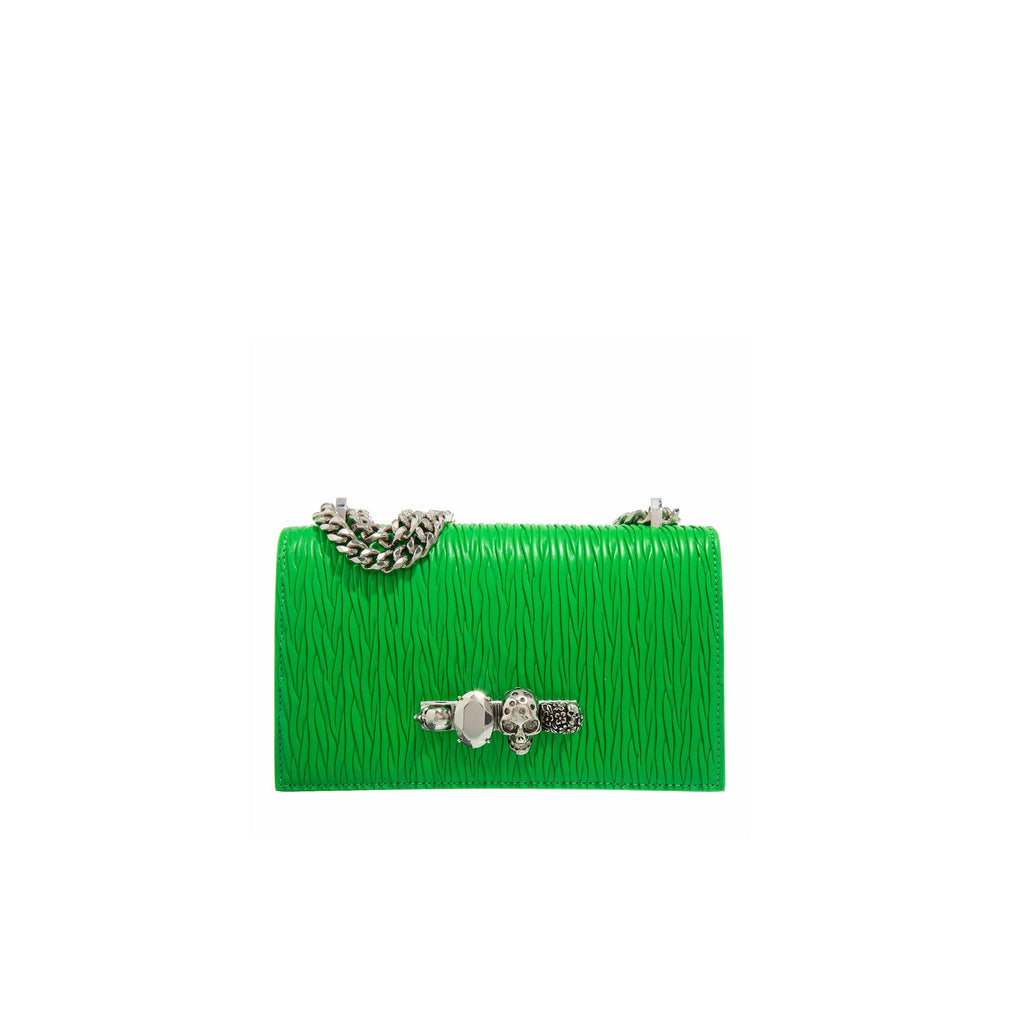 Alexander Mcqueen Jewelled Shoulder Bag - Green - Femme