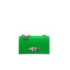 Alexander Mcqueen Jewelled Shoulder Bag - Green - Femme
