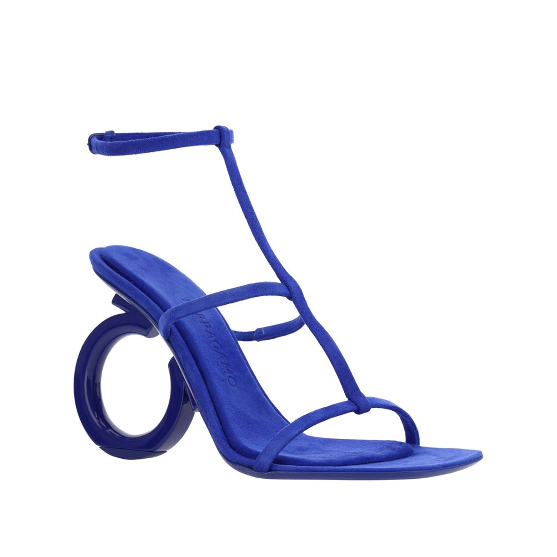 Sandales Salvatore Ferragamo Elina Leather - Blue - Femme