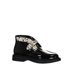 Bottes Saint Laurent Leather And Fur - Black - Homme