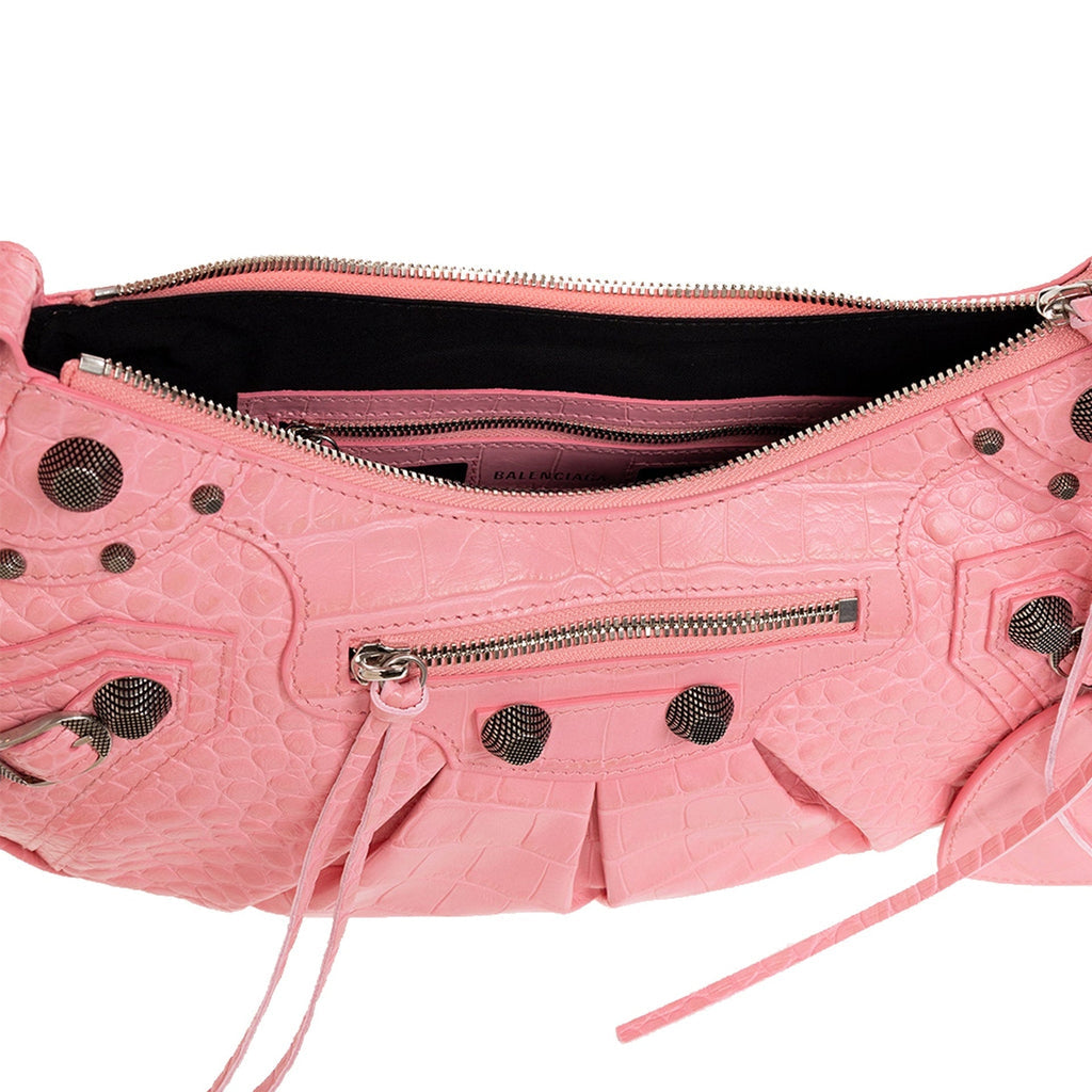 Balenciaga Cagole Leather Bag - Pink - Femme