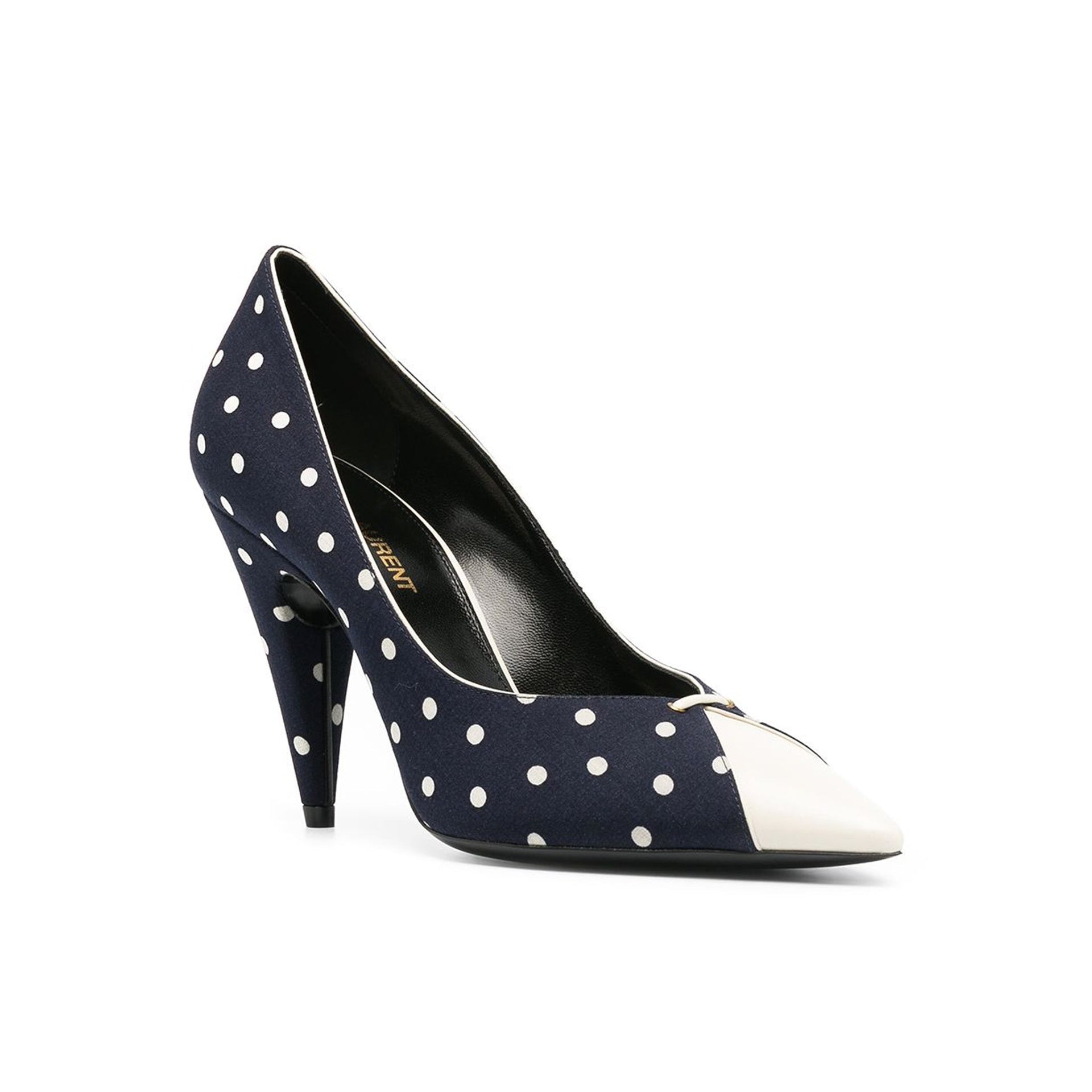 Escarpins Saint Laurent Lola Polka Dot-Print - Blue - Femme