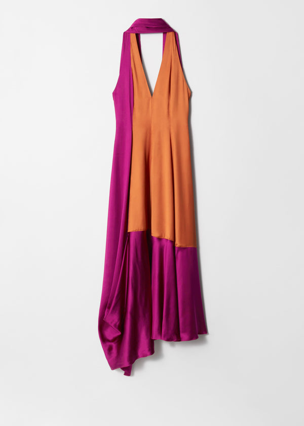 Robe Co-R Estee À Foulard - Rose