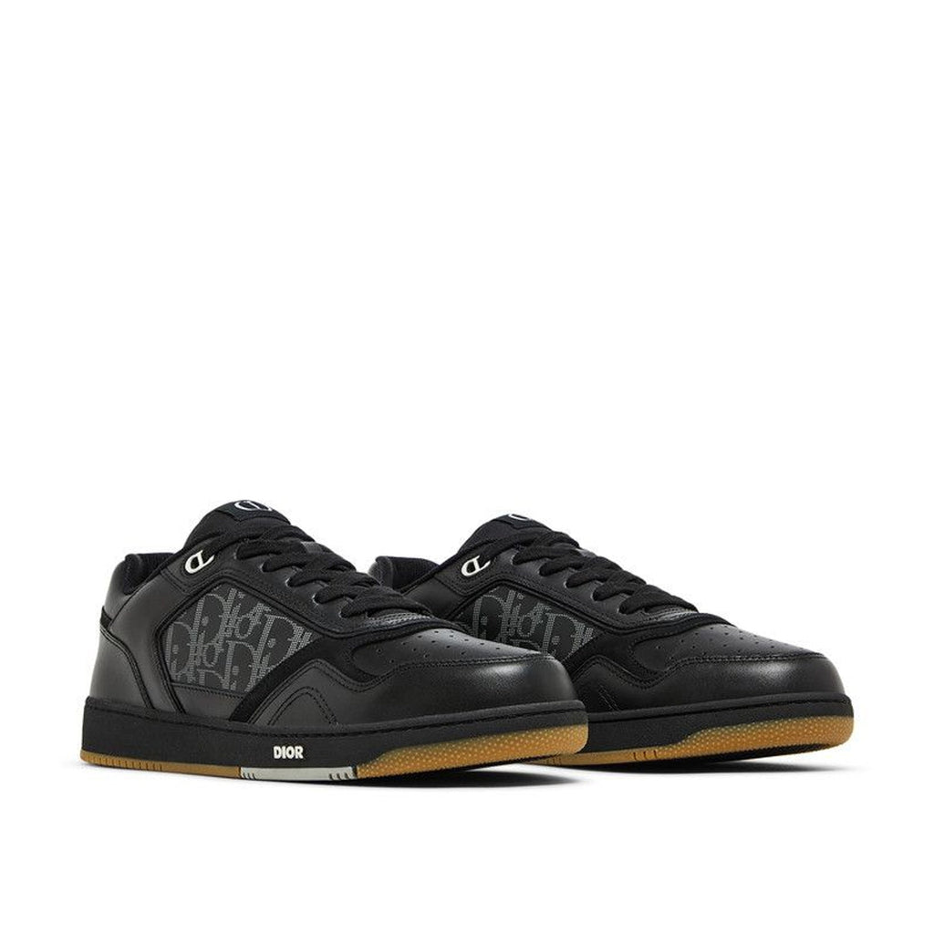 Baskets Dior Oblique Leather - Black - Homme
